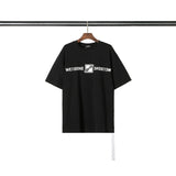We11done T Shirt Printed Loose Casual Men's and Women's Short Sleeve