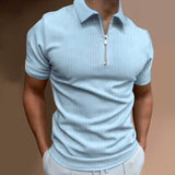 Polo Shirts Slim-Fit Short-Sleeved Stripes
