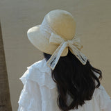 Straw Hat Bucket Hat Straw Hat Vacation Sun Protection Hat