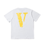Vlone T Shirt Men's and Women's Loose Couple plus Size Retro Short Sleeved Tshirt Vlone