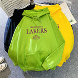 Slogan Graphic Hoodie Velvet Padded Hooded Sweatshirt