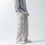 Men Cargo Pants Black Spring Loose Trendy Casual Pants Sports Trousers