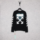 Off White Sweatshirts Round Neck Sweater Back Arrow Unisex Off White Sweatshirts Tshirt For Men