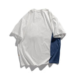 Men T Shirt Summer Casual Tops Short-Sleeved Loose Three-Dimensional Pocket Workwear Color Matching T-shirt