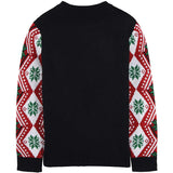 Ugly Christmas Sweater Elk Brocade Sweater Female