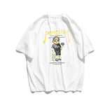 Men's T-shirt Summer Street Fashion Handsome Loose Casual Cotton Short Sleeve T-shirt Men's and Women's Tee