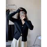 Preppy Aestitic Outfits V-neck Long Sleeve Sweater