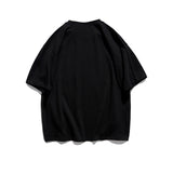 Summer Cartoon Bear Printed round Neck Men's and Women's Loose Short-Sleeved T-shirt Couple Wear