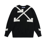 Off White Winter Sweaters Autumn and Winter Knitted Sweater for Men and Women