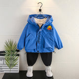 Toddler Boys Jackets Boys' Coat Spring and Autumn Small Yellow Duck Trench Coat