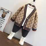 Toddler Boys Jackets Children Knitted Sweater Coat for Boys