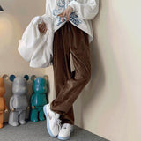Summer Men Shorts Vintage Brown Pants