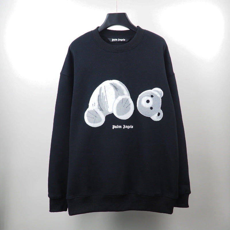 Palm Angels Autumn and Winter Broken Bear round Neck Loose Palm Angel Sweater Men and Women