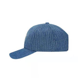 La 59fifty Hats Men's and Women's Embroidered Letter Denim Adjustable Baseball Cap Sunhat