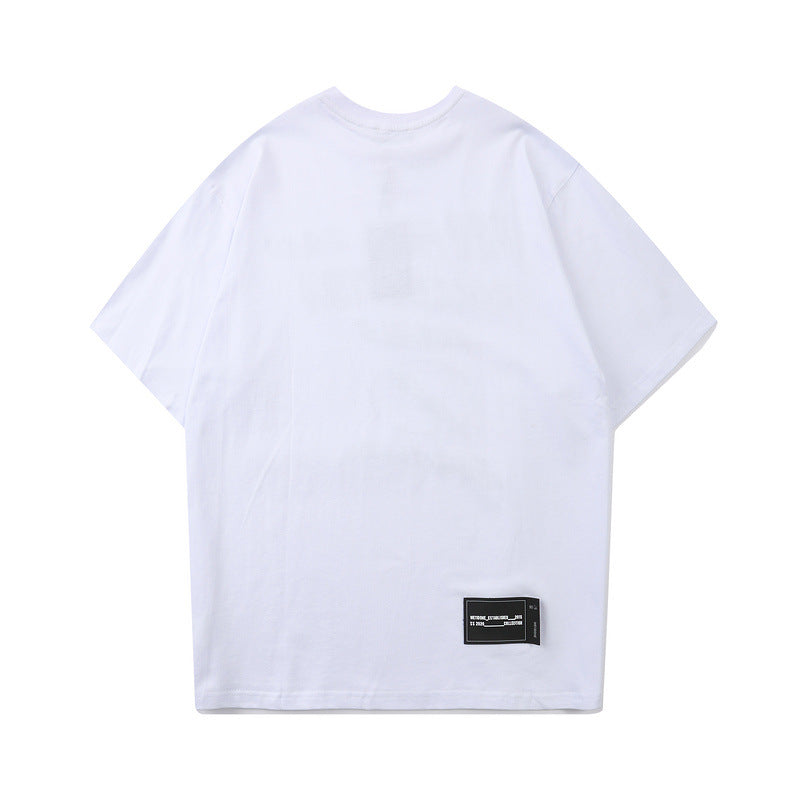 We11done T Shirt Letter Print Loose Casual Men and Women Short Sleeve