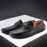 Loafers for Men Spring New Cowhide Comfortable Leather Shoes