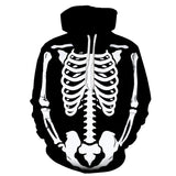 Skull Hoodie Skull Bones Clothing 3D Digital Printing Hoodie