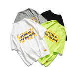 Men's T-shirt Trendy Letter Short-Sleeved T-shirt Baby Boy and Girl Summer Cotton Loose Crew Neck Casual T-shirt Tee
