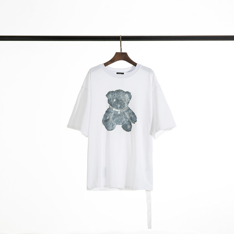 We11done T Shirt Spring And Summer Reflective Printed All-Matching Men 'S And Women 'S Short-Sleeved T-shirt Loose