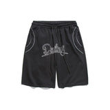 Men Shorts Letter Print Straight Shorts