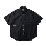 Men T Shirt Summer Casual Tops Men's Clothes Summer Wear Retro Men's Lapel Shirt Casual Loose Cargo Half Sleeve Shirt