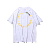 Vlone Spring/Summer Men's Special Multicolor Letter Circle Short Sleeve
