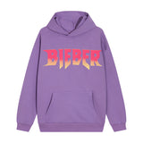 Justin Bieber Justice World Tour Hoodie Justin Bieber Casual Loose-Fitting Hoodie Sweater for Men and Women