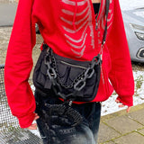Skeleton Hoodie Autumn Sexy Loose Hooded Zipper Top