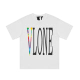 Vlone Printed Loose ShortSleeved Tshirt for Men and Women Summer
