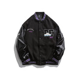 Letterman Jacket Outfit Senior Jackets Varsity Baseball Coat Autumn Loose Baseball Uniform