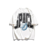 Men T Shirt Summer Casual Tops Men's Summer Large Printed Candy Color Short Sleeve T-shirt Men's and Women's Neutral Loose Summer Short Sleeve