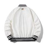 New York NYC Varsity Jacket Stand Collar Pilot Jacket