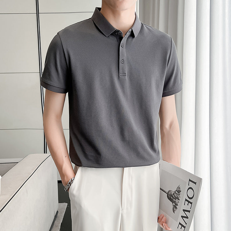 Men Polo Shirts Men's Short-Sleeve Lapel T-shirt