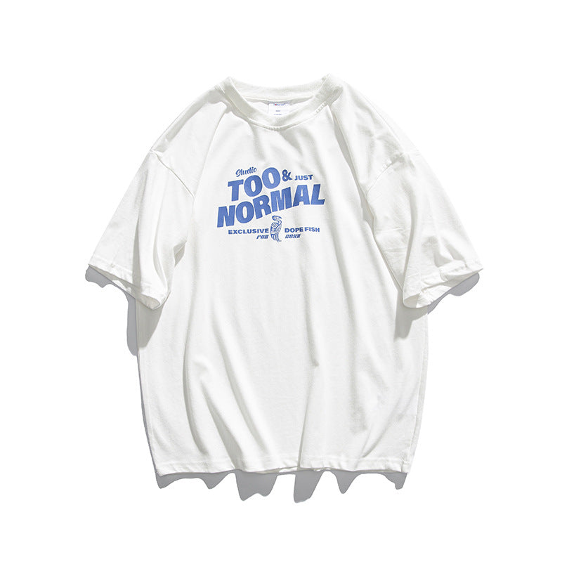 Men's T-shirt Summer Short-Sleeved T-shirt Men's All-Match Retro Trendy Loose Top