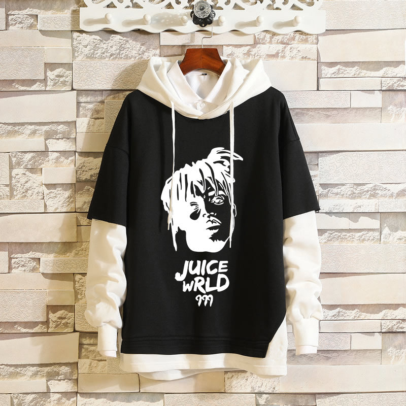 Juice WRLD in Loving Memory Hoodie Rapper Juice WRLD Fashion Fake Two Pieces Spring and Autumn
