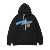 Man Fall Winter Outfis Winter Fashion Brand Cartoon Printed Hoodie Hip Hop Loose Top