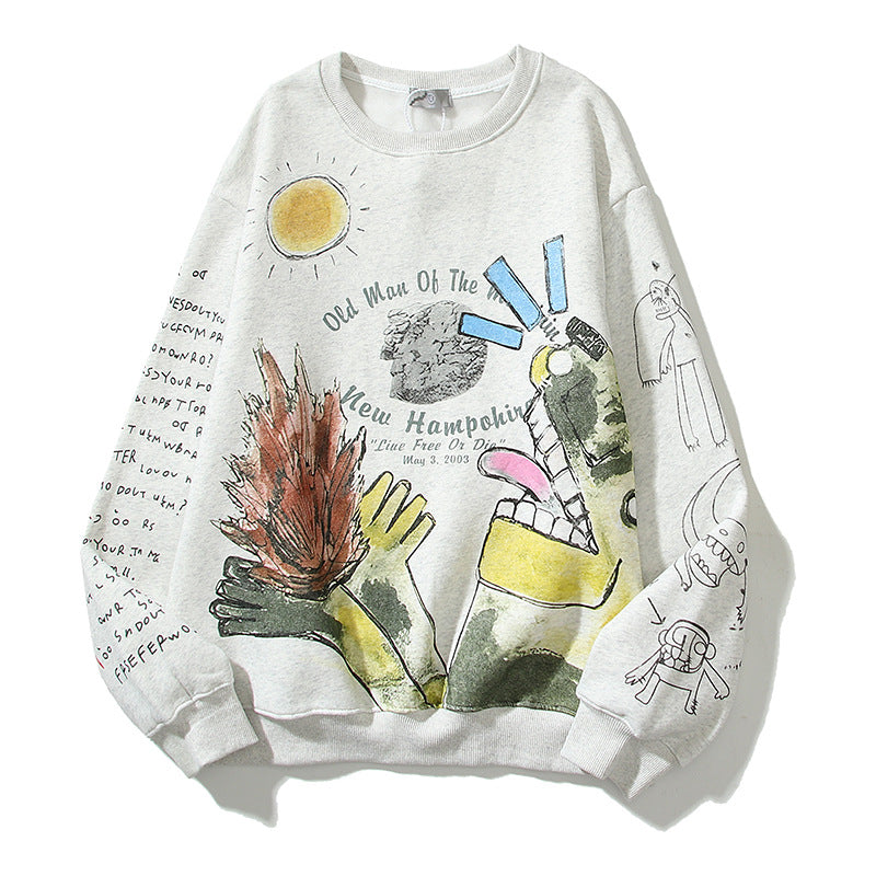 Kanye West Sunday Service Sweatshirt Men'S And Women'S Pullover Fleece-Lined Crew Neck Sweater