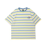 Men's T Shirt Summer Casual Tops Short Sleeve Striped T-shirt Men's round Neck Half Sleeve Boyfriend Harajuku Style Street Fashion Loose Half Sleeve