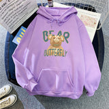 Slogan Graphic Hoodie Loose-Fitting Coat Top