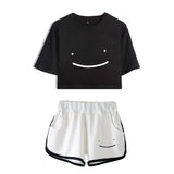 Dreamwastaken Men's Novelty Hoodies Dream Merch Shirt Printed Sexy Navel Exposed T-shirt Shorts Set