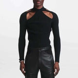 Rave Outfits Mens Vest Knitted