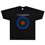 Rock Star T Shirt New Order Blue Monday 1988 T-shirt Rock Band American Retro Loose Short Sleeve