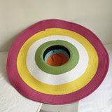 Straw Hat UV Protection Sun Protection Hat Beach Sun Hat