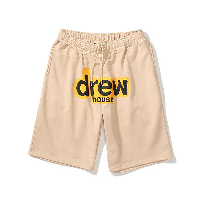 Justin Bieber Drew House Basketball Shorts Drew Shorts Men's and Women's Smiley Face Letters Justin Biber Sports Pants Basketball Shorts