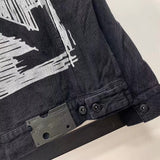 Off White Winter Coat Autumn and Winter Square Arrow Gilding Patterned Denim Jacket Men and Women