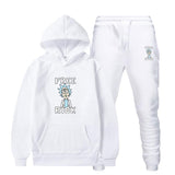Rick and Morty Tracksuit Pullover Hoodie Sweatshirts Men's Hooded Floral Print Long Sleeve Pullover