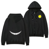 Smiley Face Hoodie Smiley Face Spring and Autumn Hoodie Men's and Women's Casual Clothes Zipper Coat