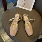 Nude Pumps Block Heel