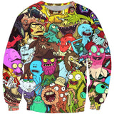 The Simpsons Sweatshirts Simpsons 3D Printed Crew Neck Sweatshirt