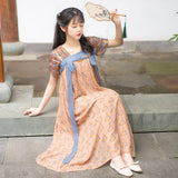 Women's Cottagecore Dress Artistic Retro National Style Dress Women's Summer